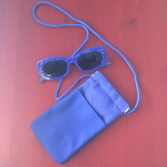 Le Specs Accessories - Women's Blue Double Rainbouu Five Star Sunglasses